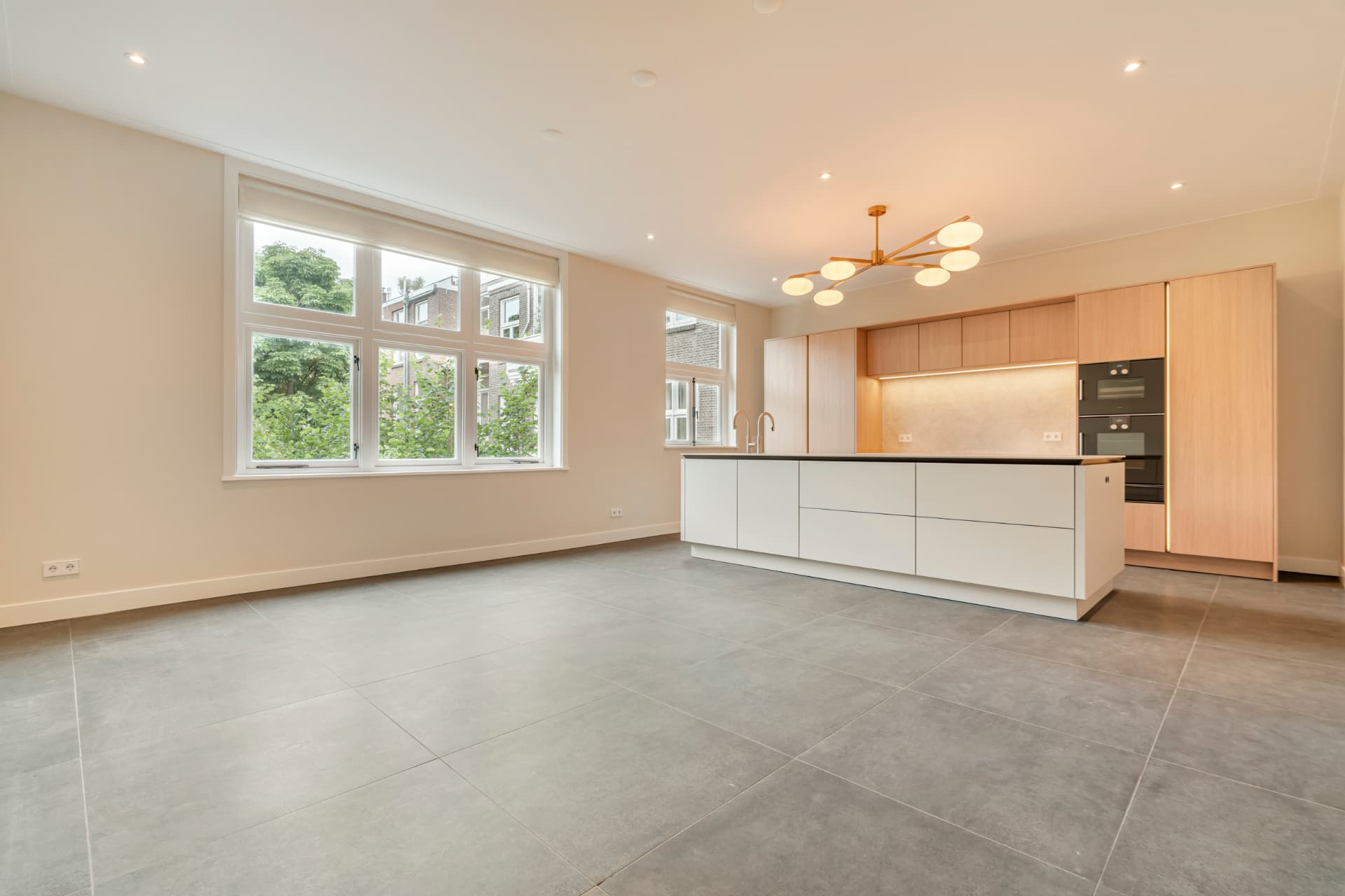 Open kitchen and living space